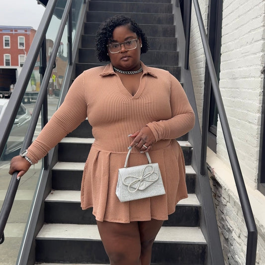 Ribbed Tennis Skirt Dress