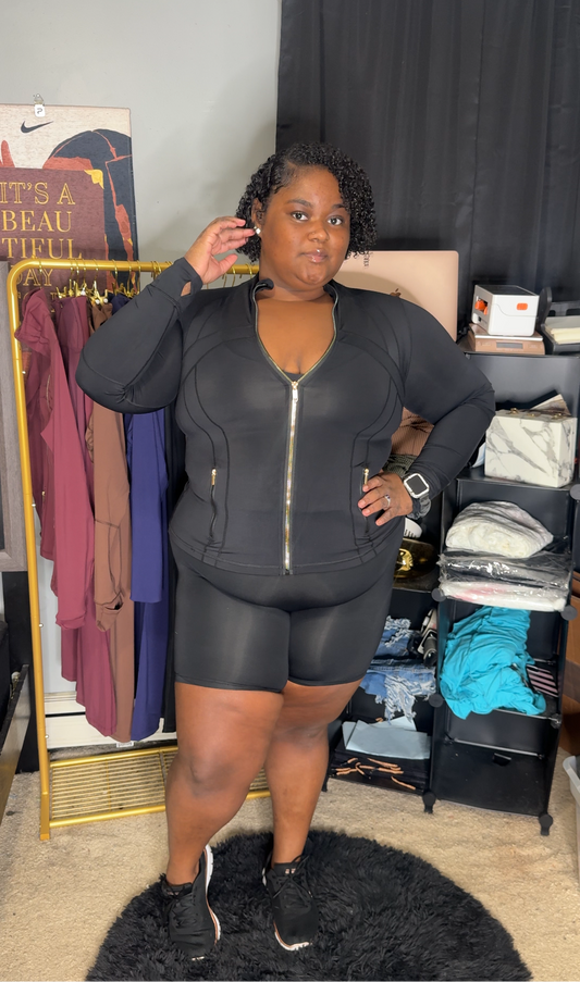 LKC Black Fitted Active Jacket
