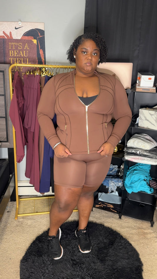 LKC Brown Active Shorts