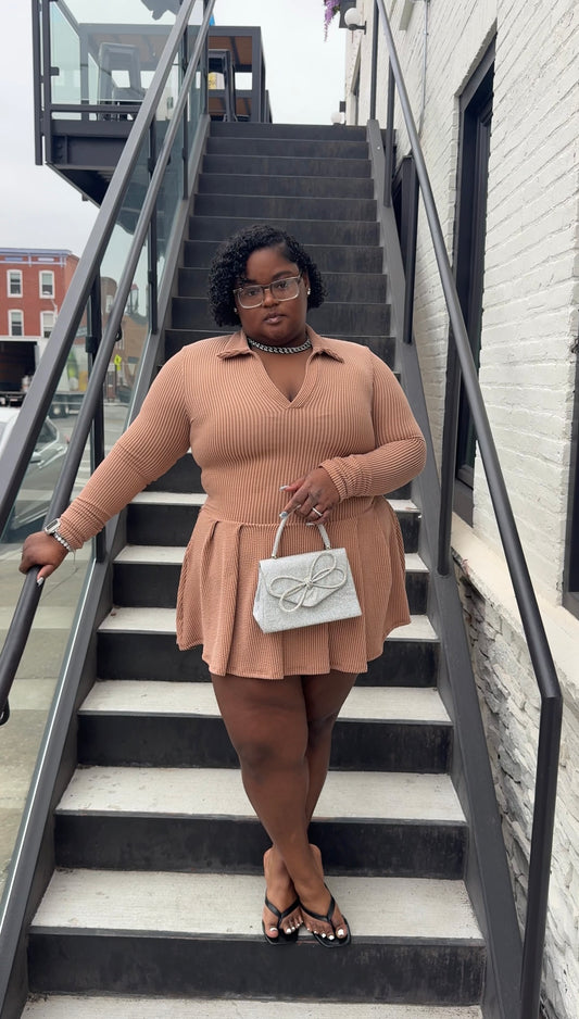 Ribbed Tennis Skirt Dress